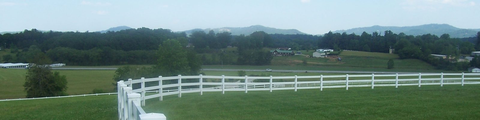 Pasture and ridge line at the Silver Ridge estate